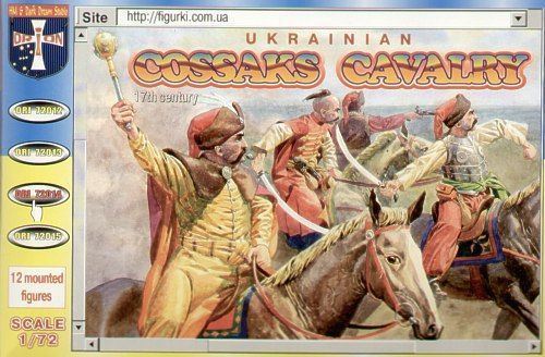 Ukrainian Cossakes Cavalry, 17. Century - 1:72e - Orion