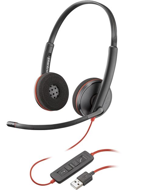 HP Poly Poly Blackwire 3220 Stereo USB-A Headset (Bulk)