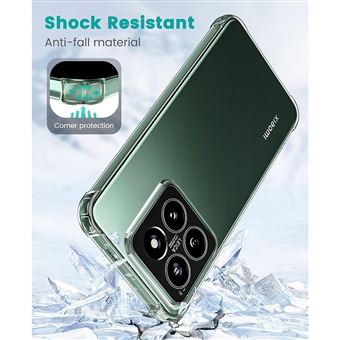 Coque Transparente Foluu Pour Xiaomi 14T Pro (2024) – Protection Fine TPU Antichoc, Coins Renforcés