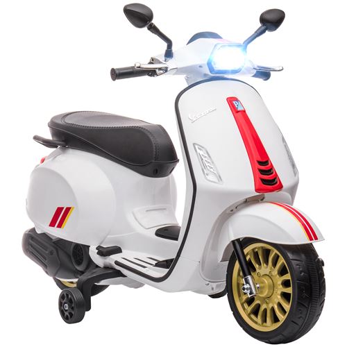 Scooter &Eacute;lectrique Enfant Vespa 6v - Nombreux &Eacute;quipements