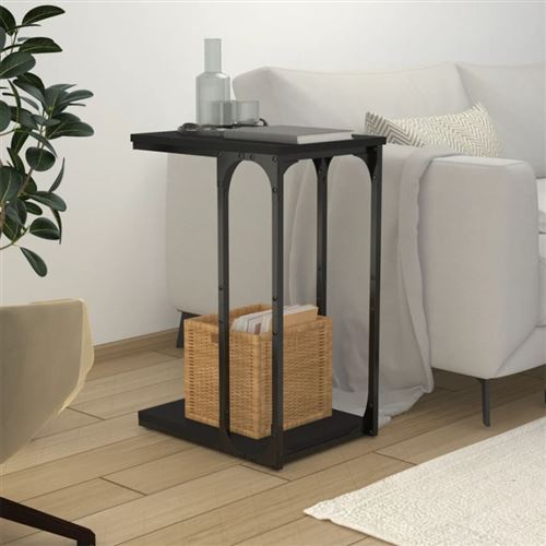 Table d appoint Noir 40x30x60 cm Bois d ingénierie