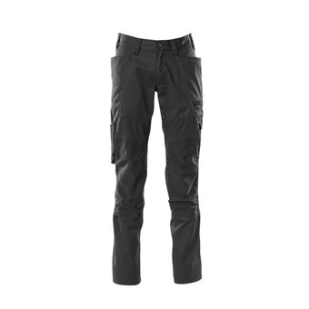 Pantalon de travail avec poches genouillères MASCOT Accelerate - 18579-442-Noir-82-62 - 1