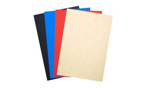 Exacompta - Cuir recyclé - A4 (210 x 297 mm) - couleurs assorties - 270 g/m² - 100 unités couverture à reliure