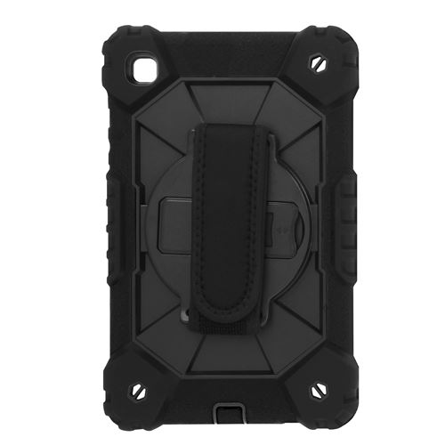 Avizar Coque pour Samsung Galaxy Tab A7 Lite Hybride Poignée Rotative Béquille Bandoulière Noir