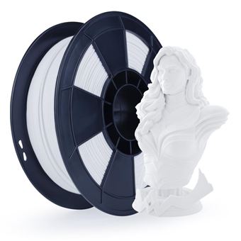 G3D PRO® Filament PLA MAT pour imprimante 3D, 1,75mm, Blanc