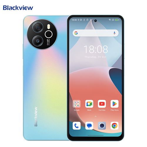 BLACKVIEW Shark 8 Smartphone Bleu - 6.78écran 8Go+256Go 64MP/13MP Caméra 5000mAh NFC Dual sim 4G Android 13-(Poids 198g)