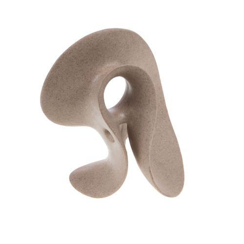 Non Communiqué Beige Déco À Poser Vague - Amadeus - Crème / Ivoire - Résine
