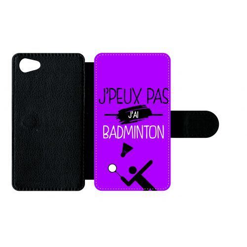 Etui sony xperia z5 compact mini j peux pas j ai badminton 7