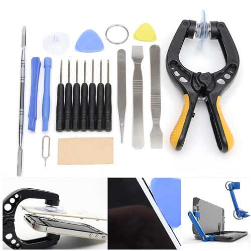 19in1 écran LCD téléphone ouverture outil pince ventouse
