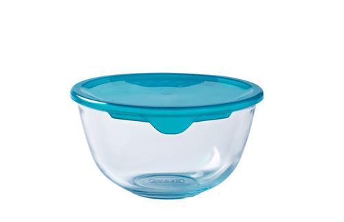 Saladier Pyrex® en verre 21 cm avec couvercle, Prep & Store