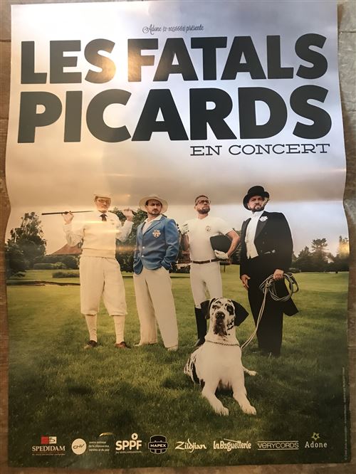Les FATALS PICARDS - En Concert 2020 - 80x120cm - Affiche