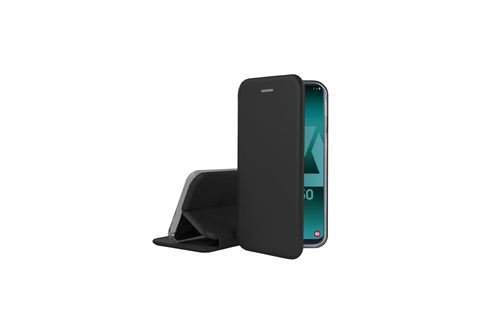 IBROZ Etui Folio Cover en Cuir noir pour Samsung Galaxy A50