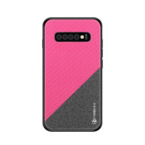 Coque en TPU anti-goutte rose pour votre Samsung Galaxy S10 Plus