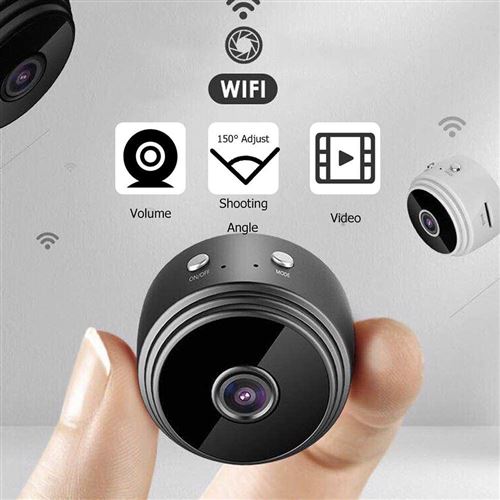 Caméra cachée sans fil, Mini caméra WiFi 1920x1080P, Nanny Cam pour la  sécurité de la maison (