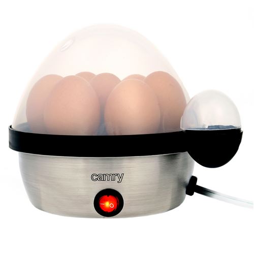 Camry CR4482 Cuiseur électrique pour 7 oeufs, acier inoxydable, réglage de la cuisson 450W