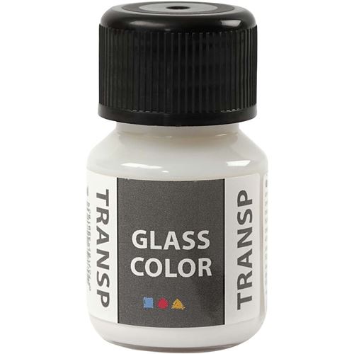 Creotime peinture pour verre et porcelaine Glass Color 30 ml transparent