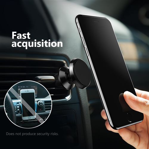 SUPPORT UNIVERSEL AIMANT MAGNETIQUE VOITURE SMARTPHONE TELEPHONE APPLE  SAMSUNG