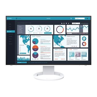 EIZO FlexScan EV2795-WT - Avec FlexStand - écran LED - 27" - 2560 x 1440 - IPS - 350 cd/m² - 1000:1 - 5 ms - HDMI, DisplayPort, USB-C - haut-parleurs - blanc