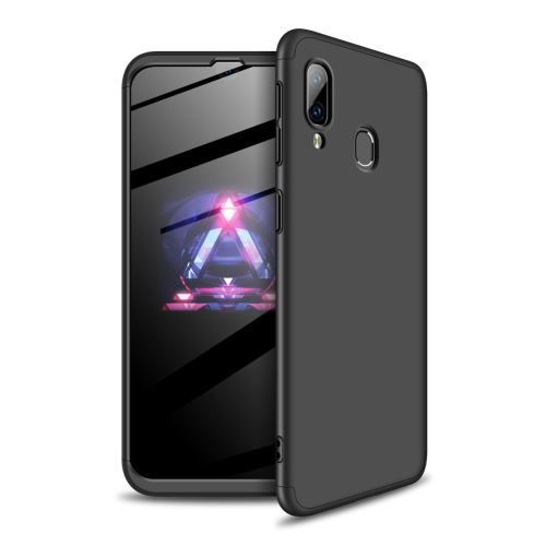 Coque en TPU matte détachable 3 pièces tout noir pour votre Samsung Galaxy A40
