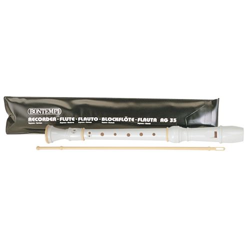 Bontempi Recorder Soprano Blanc Sac 33 cm