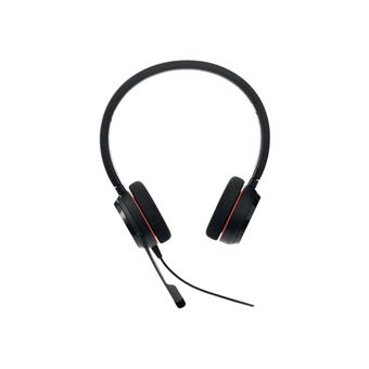 Jabra Evolve 20 MS stéréo - Micro-casque - sur-oreille - filaire - USB-C - isolation acoustique - 1