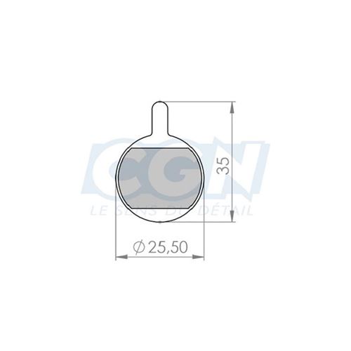 Plaquette frein vtt 32 atoo adapt promax 320/400 (pr)