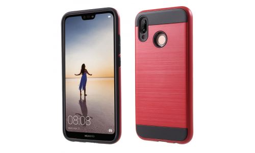 Coque hybride P20-LITE renforcée coloris rouge