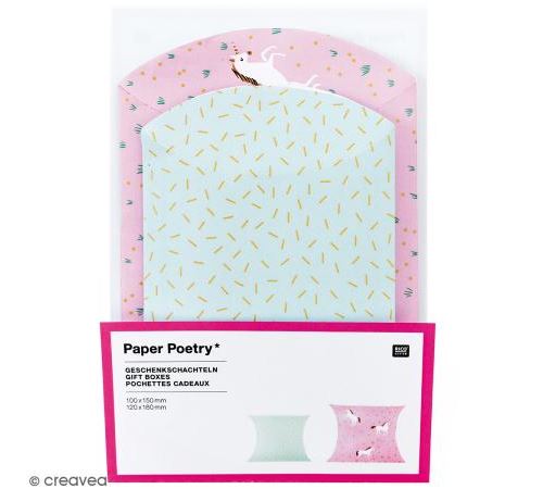 Lot de pochettes cadeaux - Wonderland licorne - 2 tailles - 6 pcs