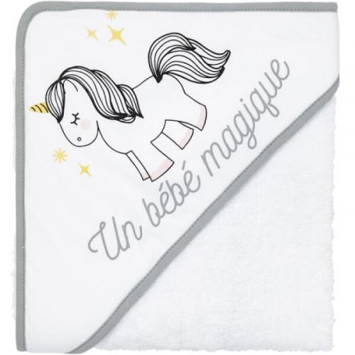 Cape de bain 80 x 80 cm licorne - babycalin