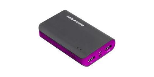 Batterie Power Bank Li-Ion RealPower PB-6K 6000 mAh noir, rose