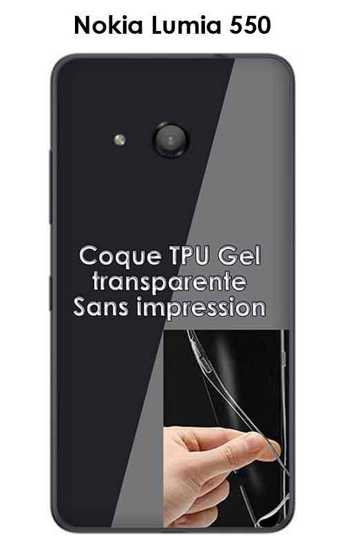 Onozo - Coque Nokia Lumia 550 Transparente (TPU Gel souple)