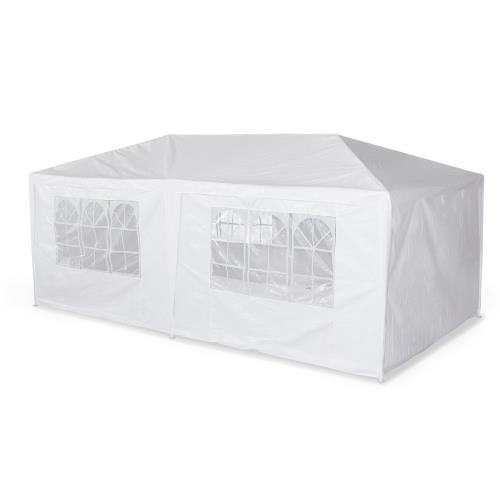 Tente de réception 3x6m - Aginum - Blanc - à utiliser comme pavillon chapiteau ou tonnelle