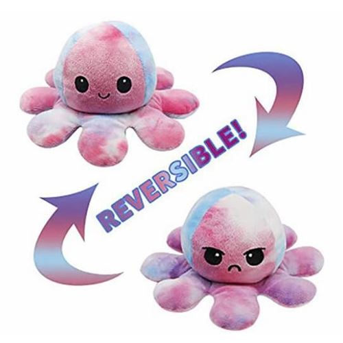 5 40 Sur Animal En Peluche Bebe Poulpe Recto Verso Qui Peut Etre Retourne Cm Rouge Bleu Animal En Peluche Achat Prix Fnac