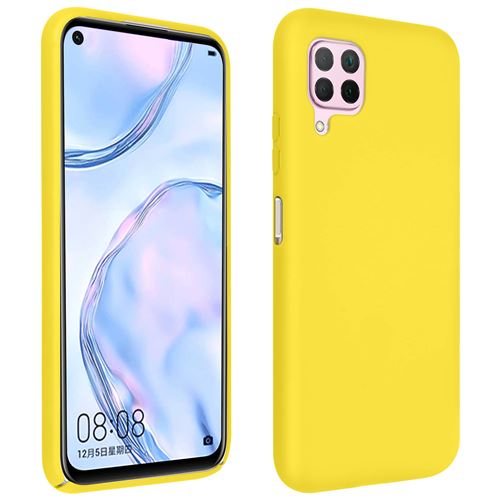 Coque Pour Huawei P40 Lite Silicone Semi-rigide Finition Soft Touch Jaune