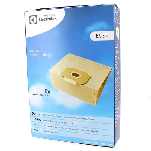 Sacs aspirateur par 5 + filtre pour Aspirateur Electrolux, Aspirateur A.e.g, Aspirateur Tornado, Aspirateur Progress, Aspirateur Volta