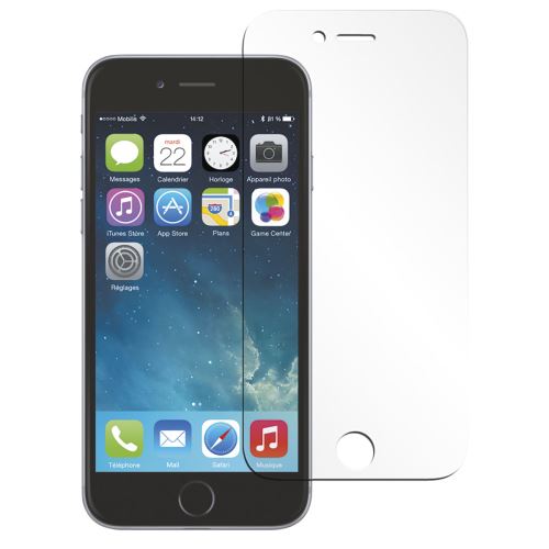 Mobilis - Schermbeschermer voor mobiele telefoon - transparant - voor Apple iPhone 6, 6s, 7