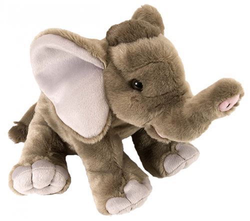 Wild Republic peluche éléphant junior 30 cm en peluche gris