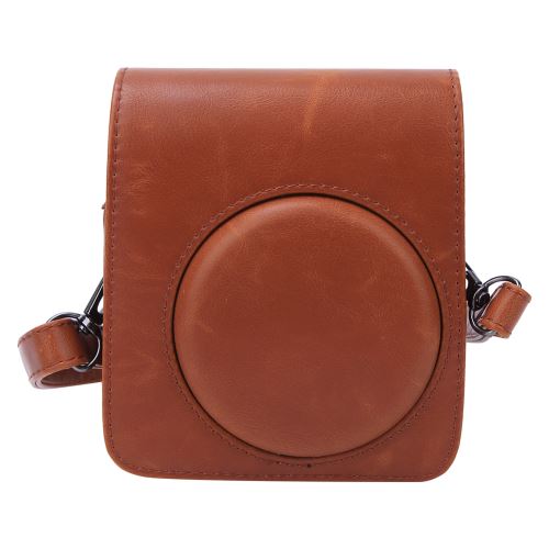 Housse de protection en cuir PU pour Fujifilm Instax mini70 Marron