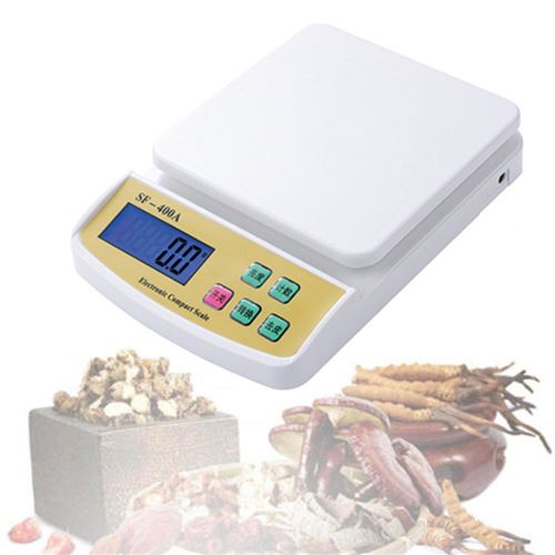 Balance de cuisine électrique mini 1kg/0.1g blanc