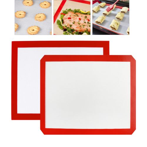 Feuille Tapis de cuisson en silicone ustensiles de cuisson Four Liner Pad Non Stick Cookie Plateau Mat NOUVEAU_Kiliaadk1495