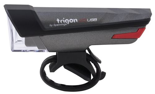 Spanninga phare avant Trigon 25 led rechargeable noir
