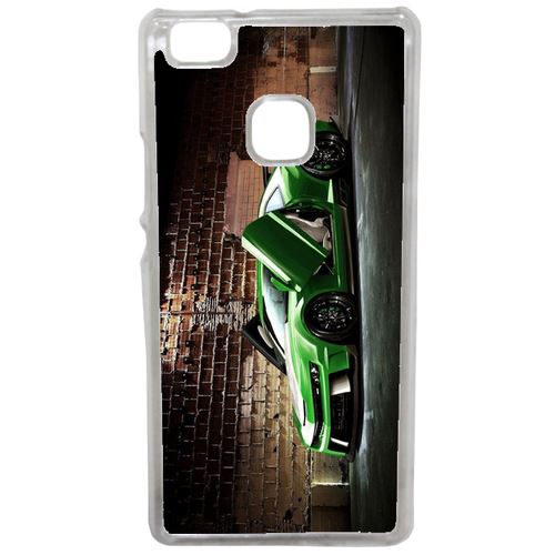 Coque Tuning Voiture Verte Brique Compatible Huawei Mate 9 Lite Transparent