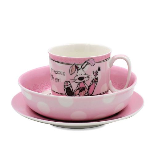 Little Miracles - Assiette et bol pour enfants (Taille unique) (Rose) - UTGG117