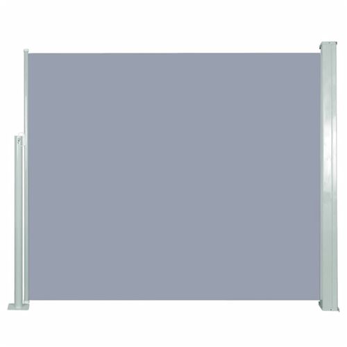 vidaXL Auvent latéral rétractable 120 x 300 cm Gris