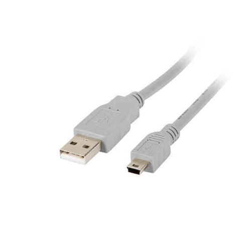 lanberg env.-usbk 10cc-0018 S Câble USB 2.0 Fiche mâle A vers fiche Mini USB B, 1,8 m Gris