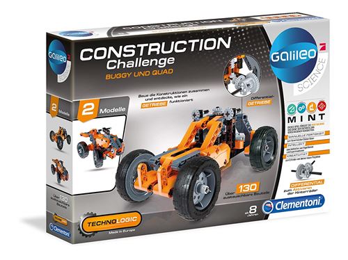 Clementoni - 59015.5 - Construction Set Galileo - Buggy Et Quad