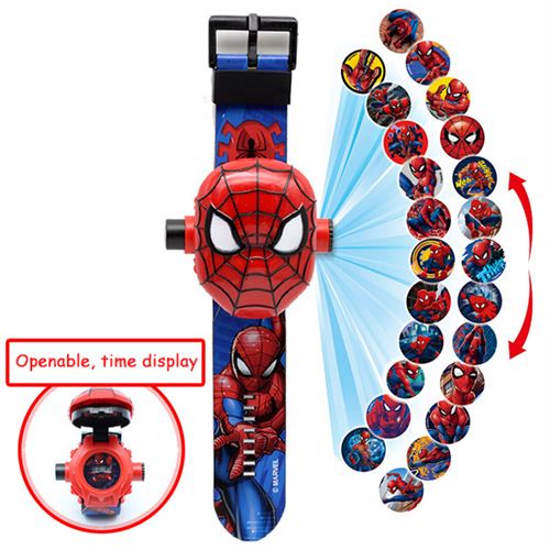 ✓ Montre LED Spiderman Reine Des Neiges Lumière Garçon Fille Enfant Idée  Cadeau