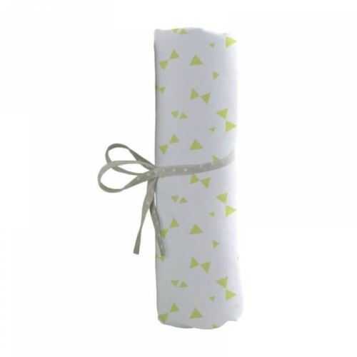 Drap housse imprimé noeuds vert 60 x 120 cm - babycalin