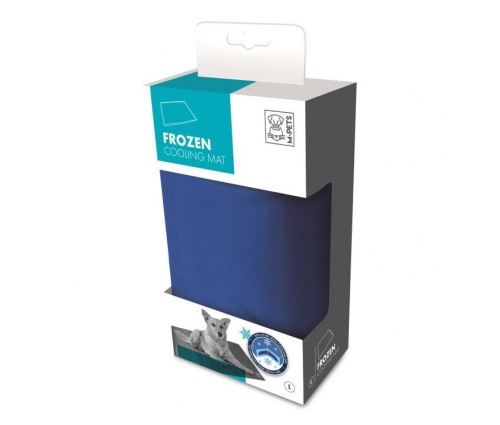 M-pets tapis rafraichissant frozen l - 90x50cm - bleu - pour chien
