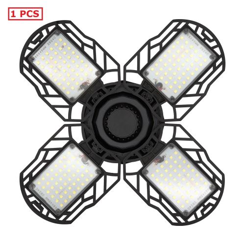 Ampoule LED 4 feuilles tout plastique super brillante économie d'énergie vis E27 6000K température de couleur ac85-265v éclairage de garage